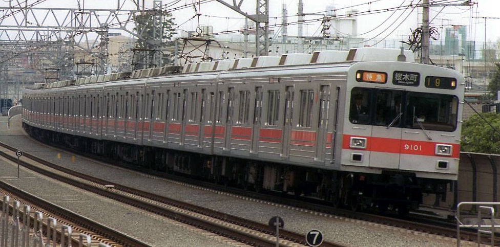 2007-08 東急9000系9001F大井町線転属 - 東急編成写真・資料館